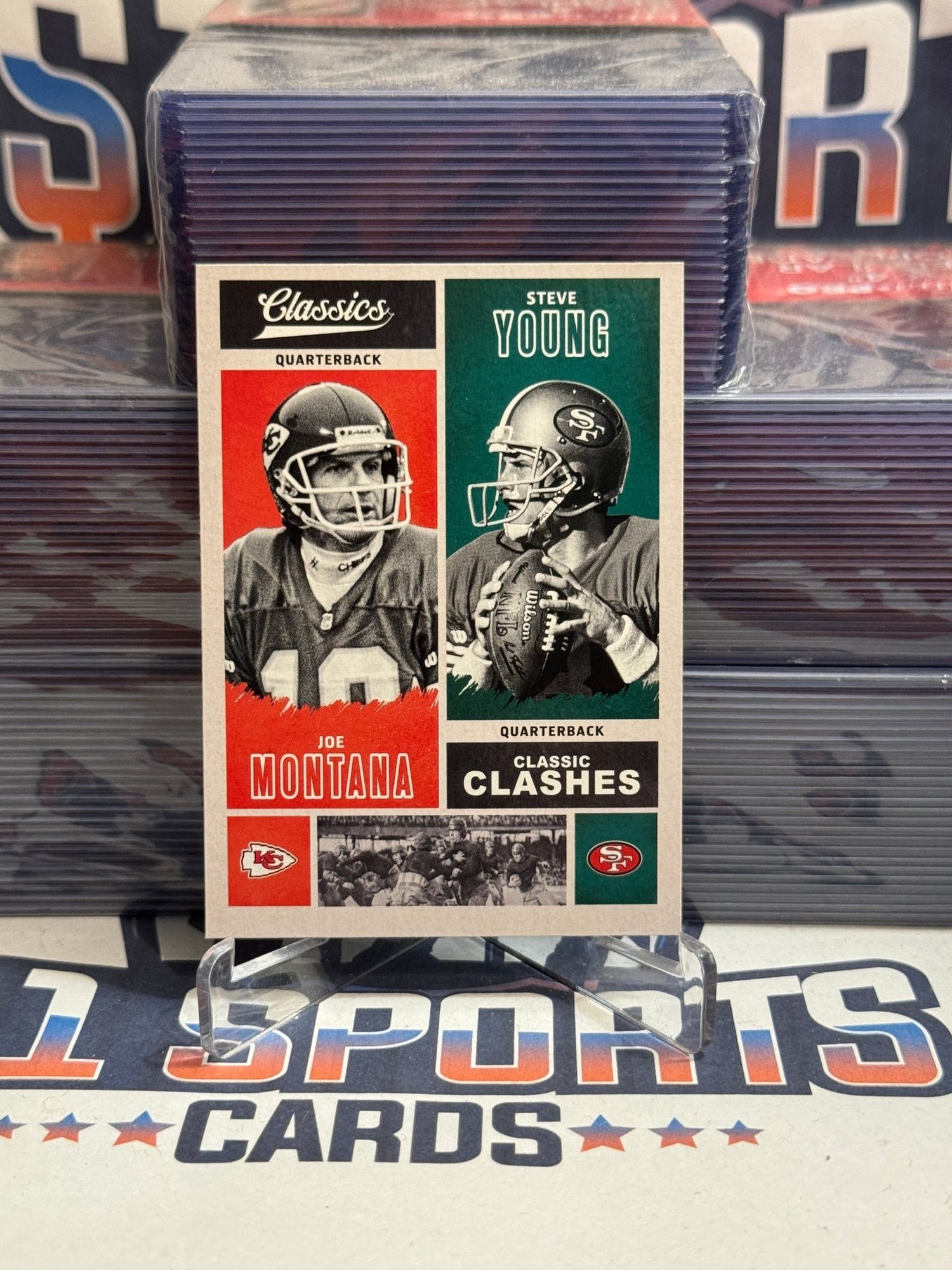 2017 Panini Classics (Classic Clashes) Joe Montana & Steve Young #CC - JMSY