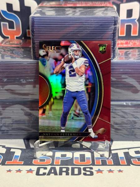 2017 Panini Select (Maroon Prizm 81/99) Nathan Peterman Rookie #43