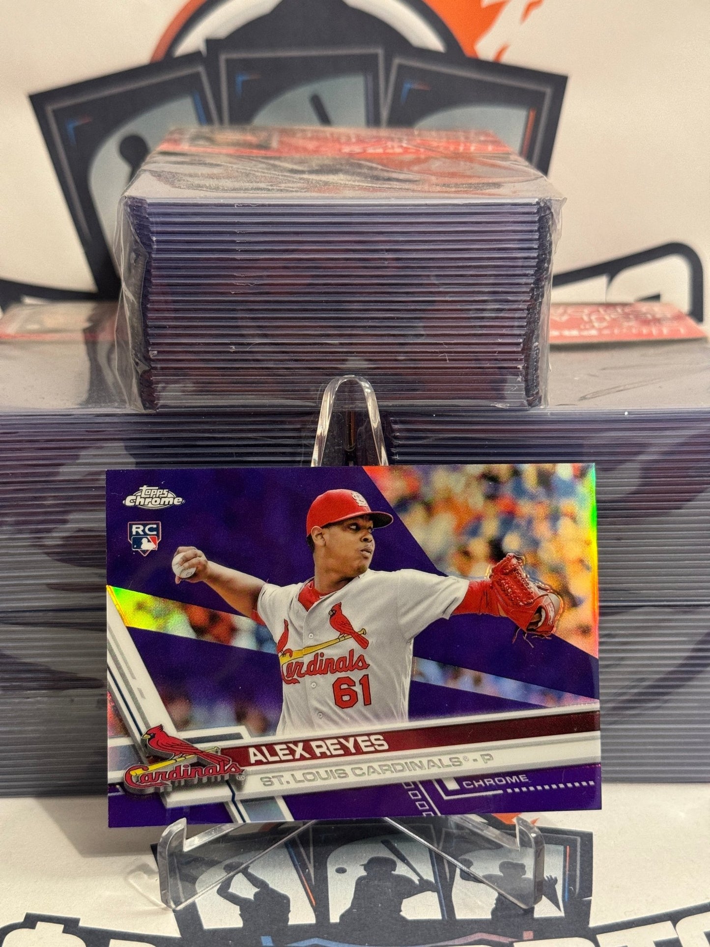 2017 Topps Chrome (Purple Refractor 172/299) Alex Reyes Rookie #66