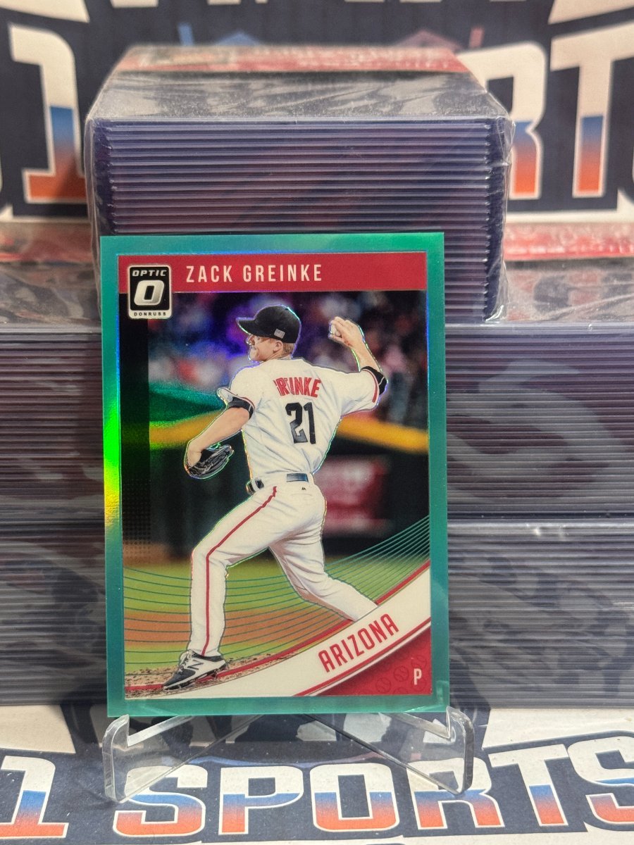 2018 Donruss Optic (Teal Prizm 86/299) Zack Greinke 67