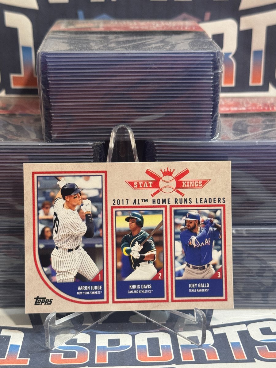 2018 Topps Big League (AL Home Runs Leaders) Aaron Judge, Khris Davis, Joey Gallo 302