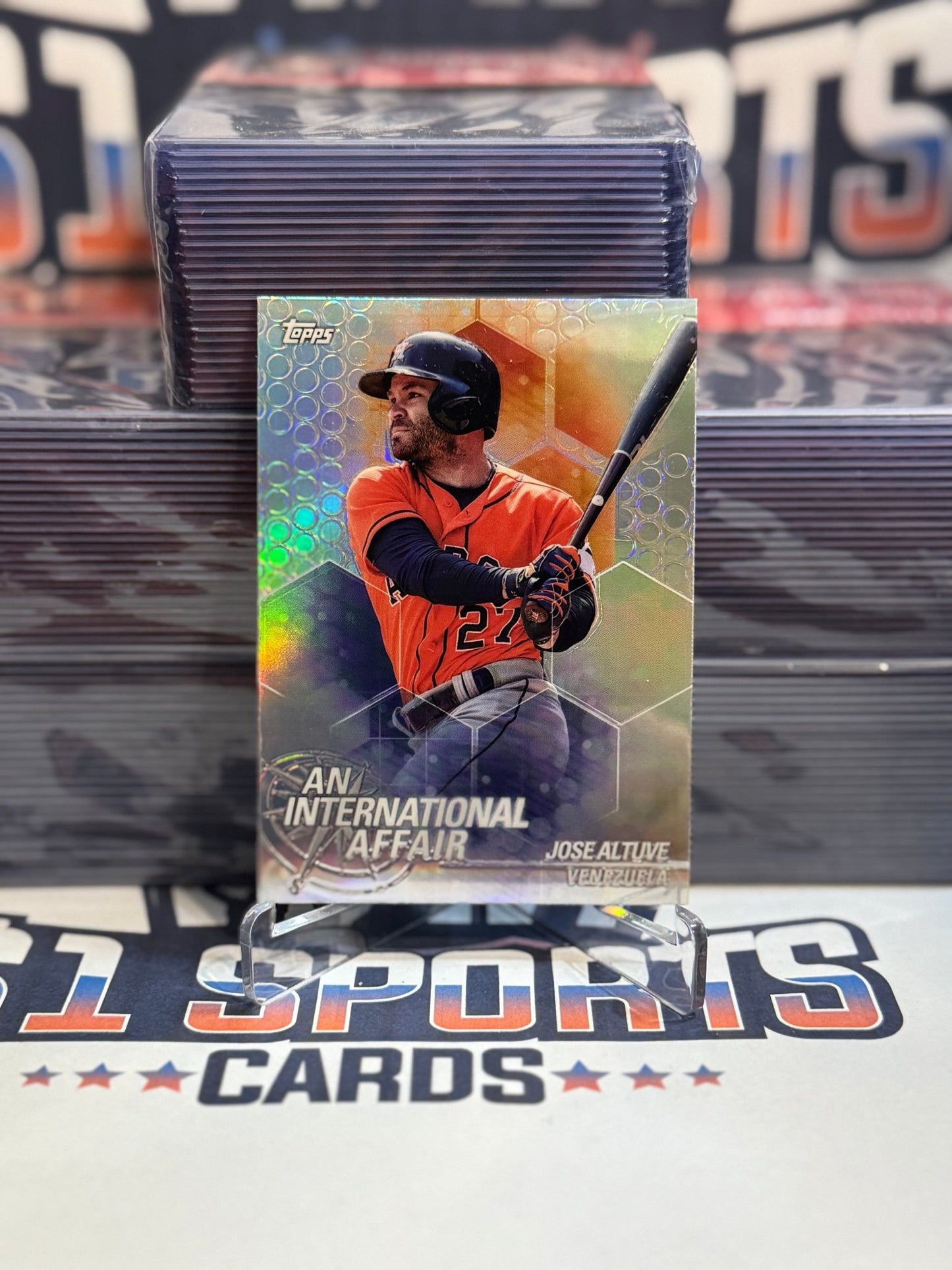 2018 Topps Chrome (International Affair) Jose Altuve #IA - JA