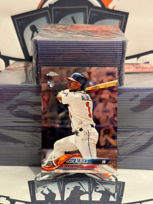 2018 Topps Chrome Update Ozzie Albies Rookie #HMT27