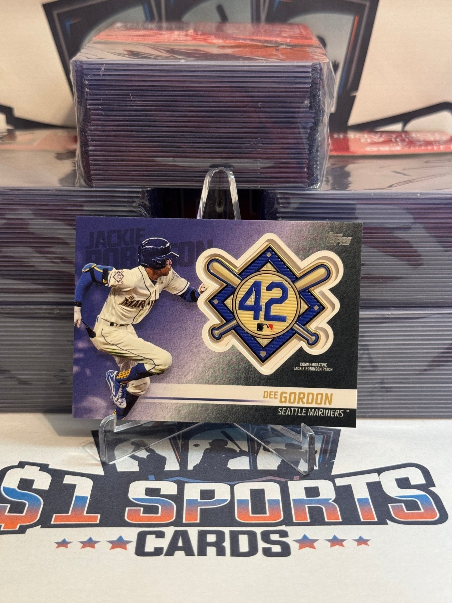 2018 Topps (Jackie Robinson Patch Relic) Dee Gordon #JRP - DG