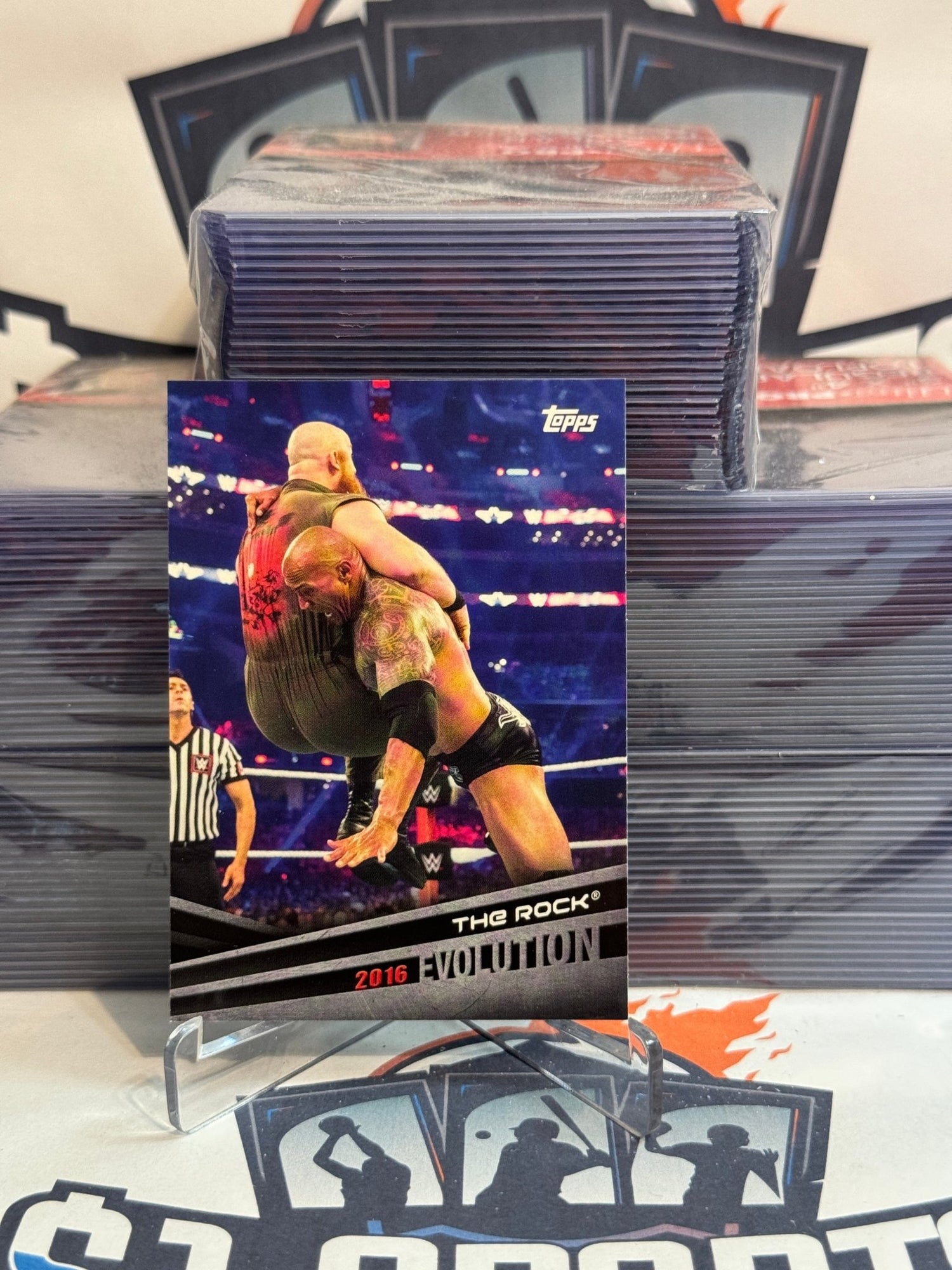 2018 Topps WWE (Evolation) The Rock #E - 16