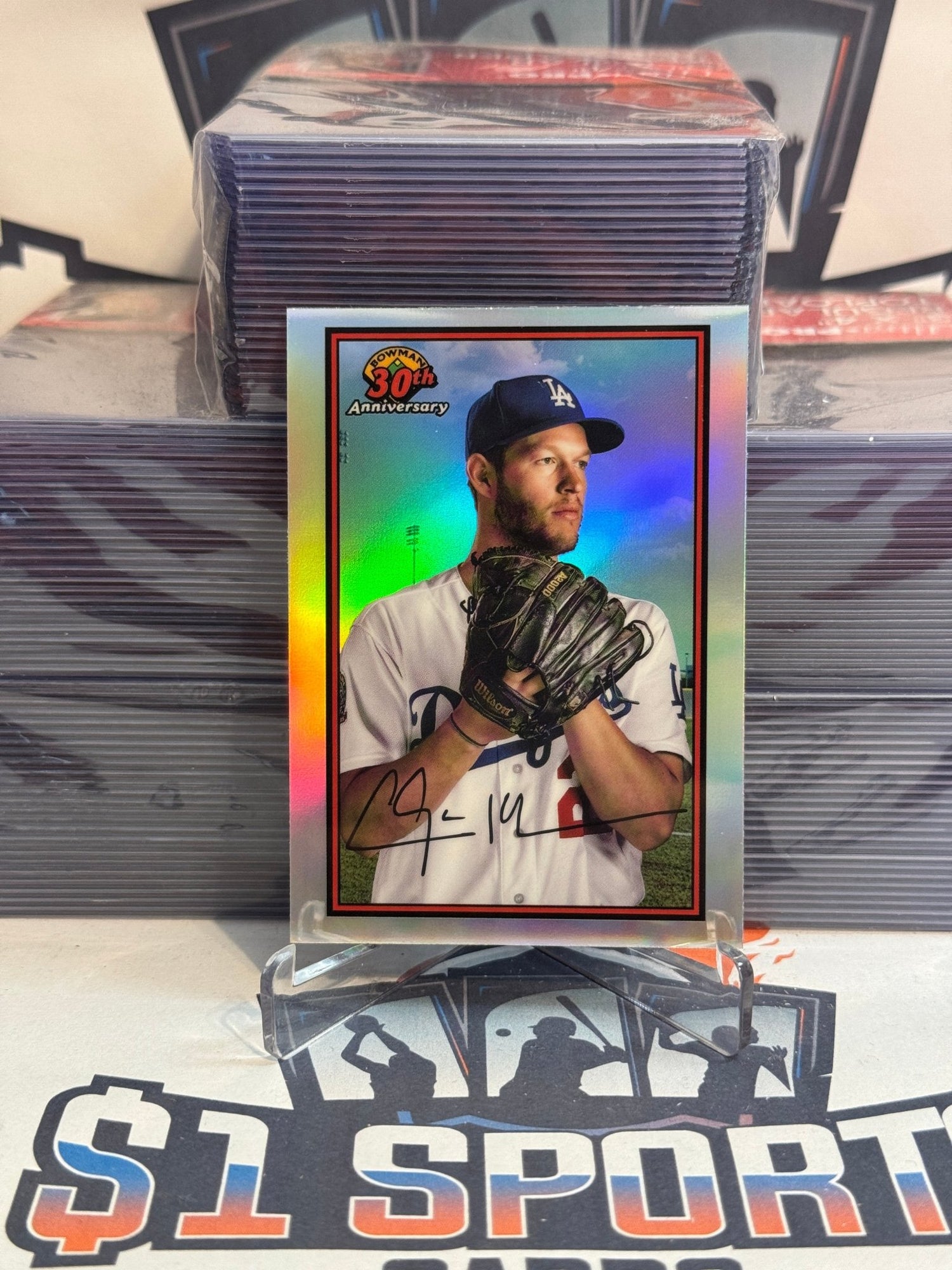 2019 Bowman Chrome (1989 Redux) Clayton Kershaw #B30 - CKE