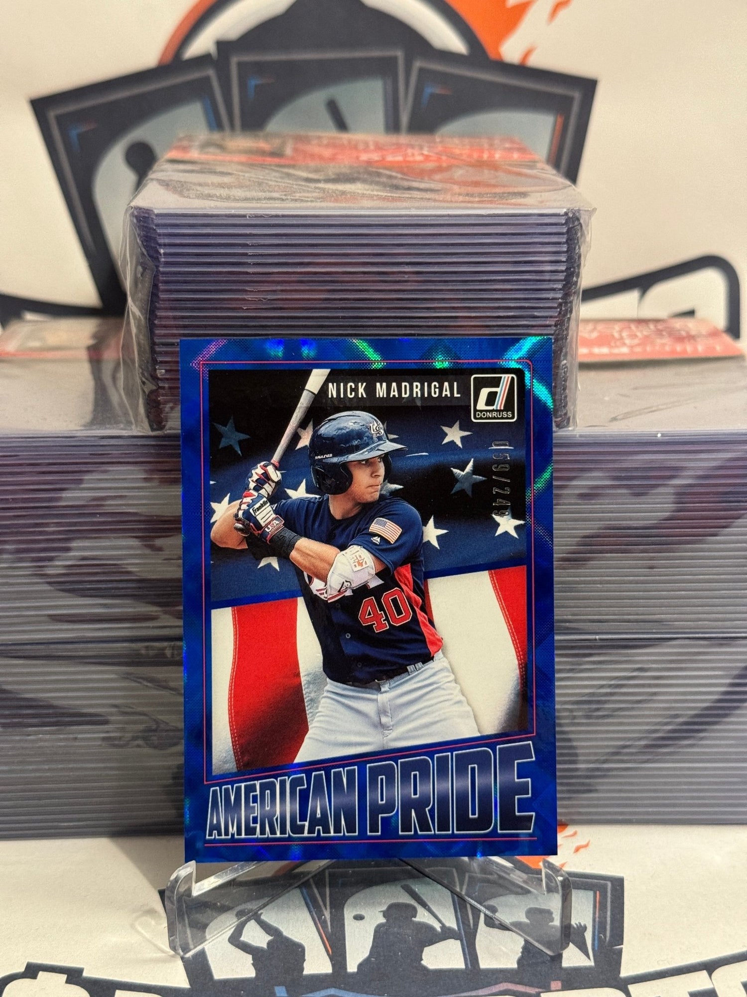 2019 Donruss (Blue, American Pride 59/249) Nick Madrigal #AP3