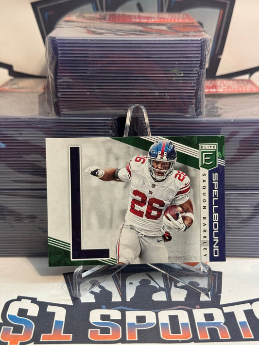 2019 Donruss Elite (Green, Spellbound) Saquon Barkley #SP - 38