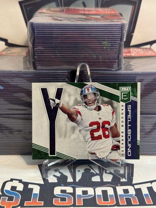 2019 Donruss Elite (Green, Spellbound) Saquon Barkley #SP - 40