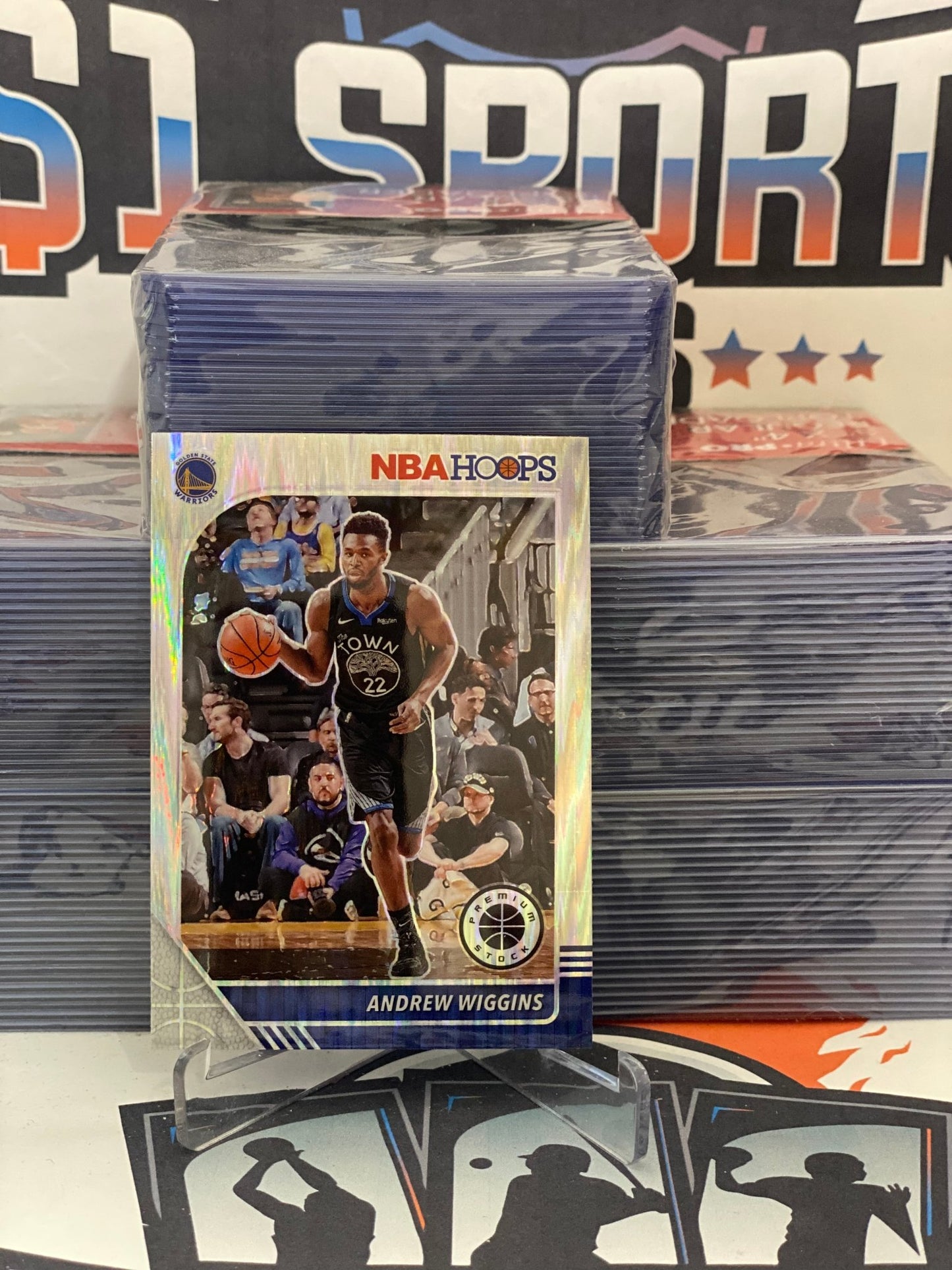 2019 Hoops Premium Stock (Flash Prizm) Andrew Wiggins #110