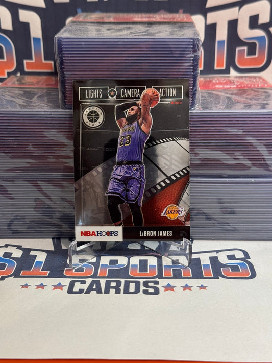 2019 NBA Hoops Premium Stock (Lights Camera Action) LeBron James #20