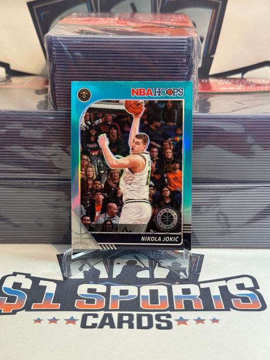 2019 NBA Hoops Premium Stock (Teal Prizm) Nikola Jokic #47