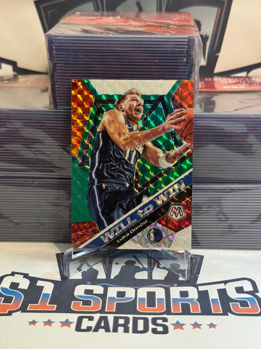 2019 Panini Mosaic (Green Prizm, Will to Win) Luka Doncic #13