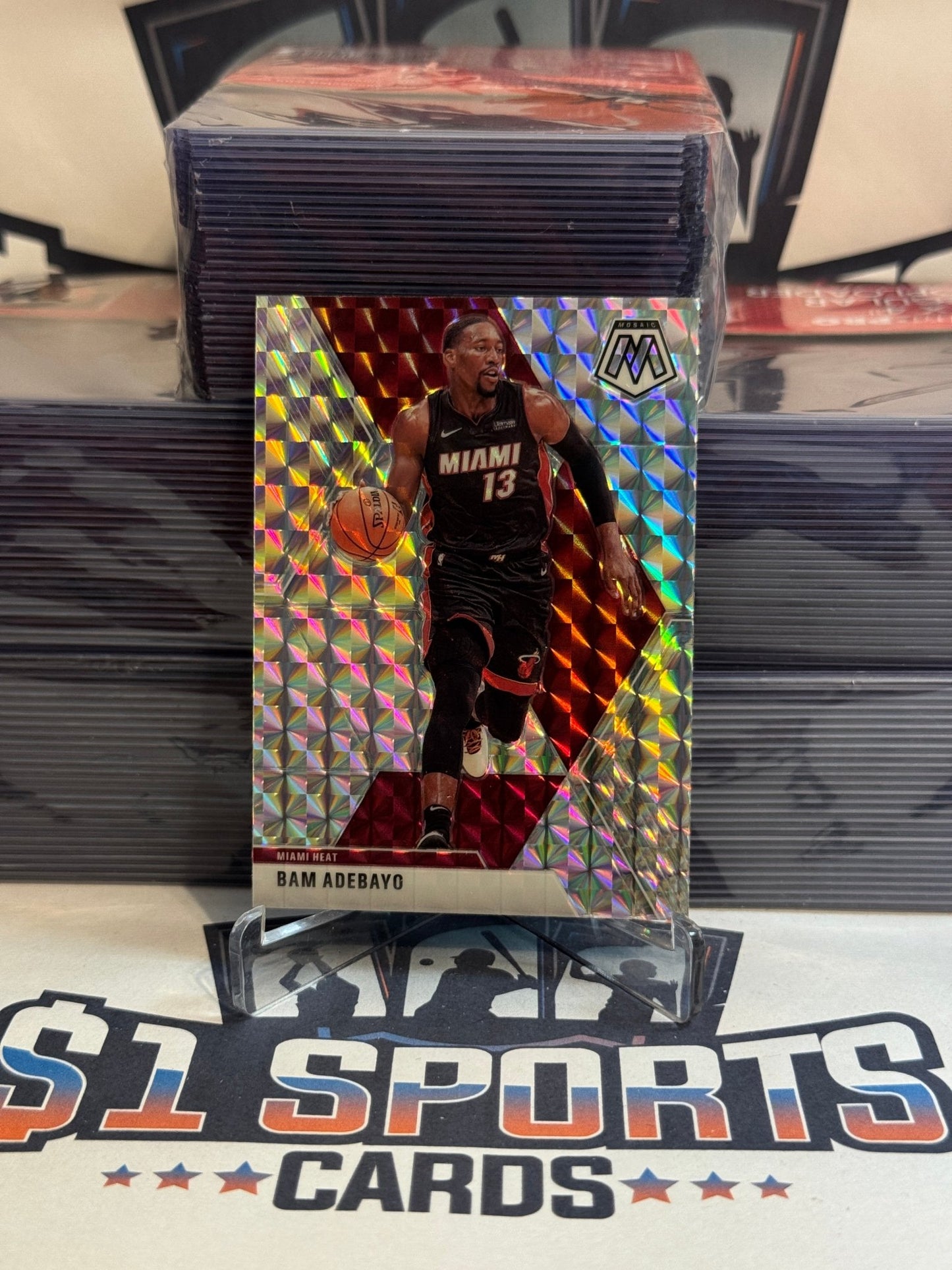 2019 Panini Mosaic (Mosaic Prizm) Bam Adebayo #150