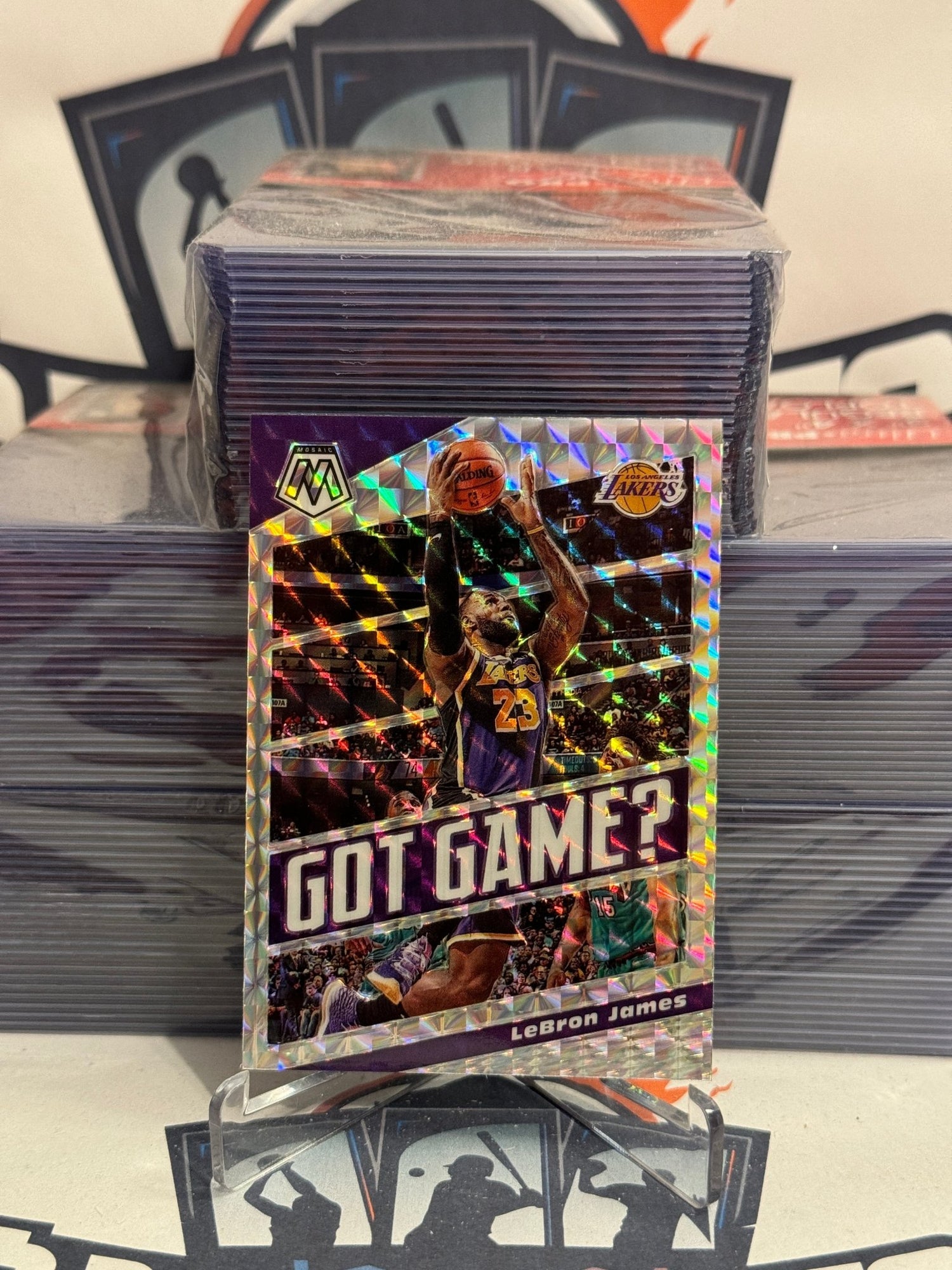 2019 Panini Mosaic (Mosaic Prizm, Got Game?) LeBron James #7