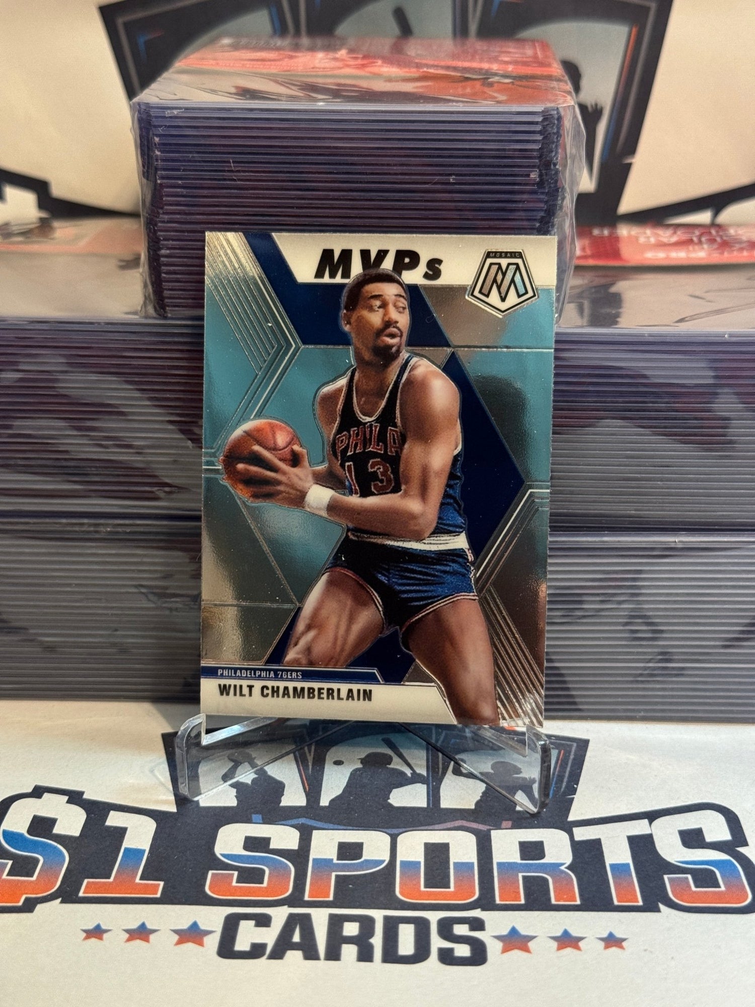 2019 Panini Mosaic (MVPs) Wilt Chamberlain #300