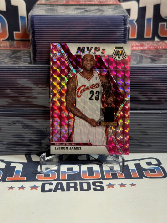 2019 Panini Mosaic (Pink Camo Prizm, MVPs) LeBron James #298