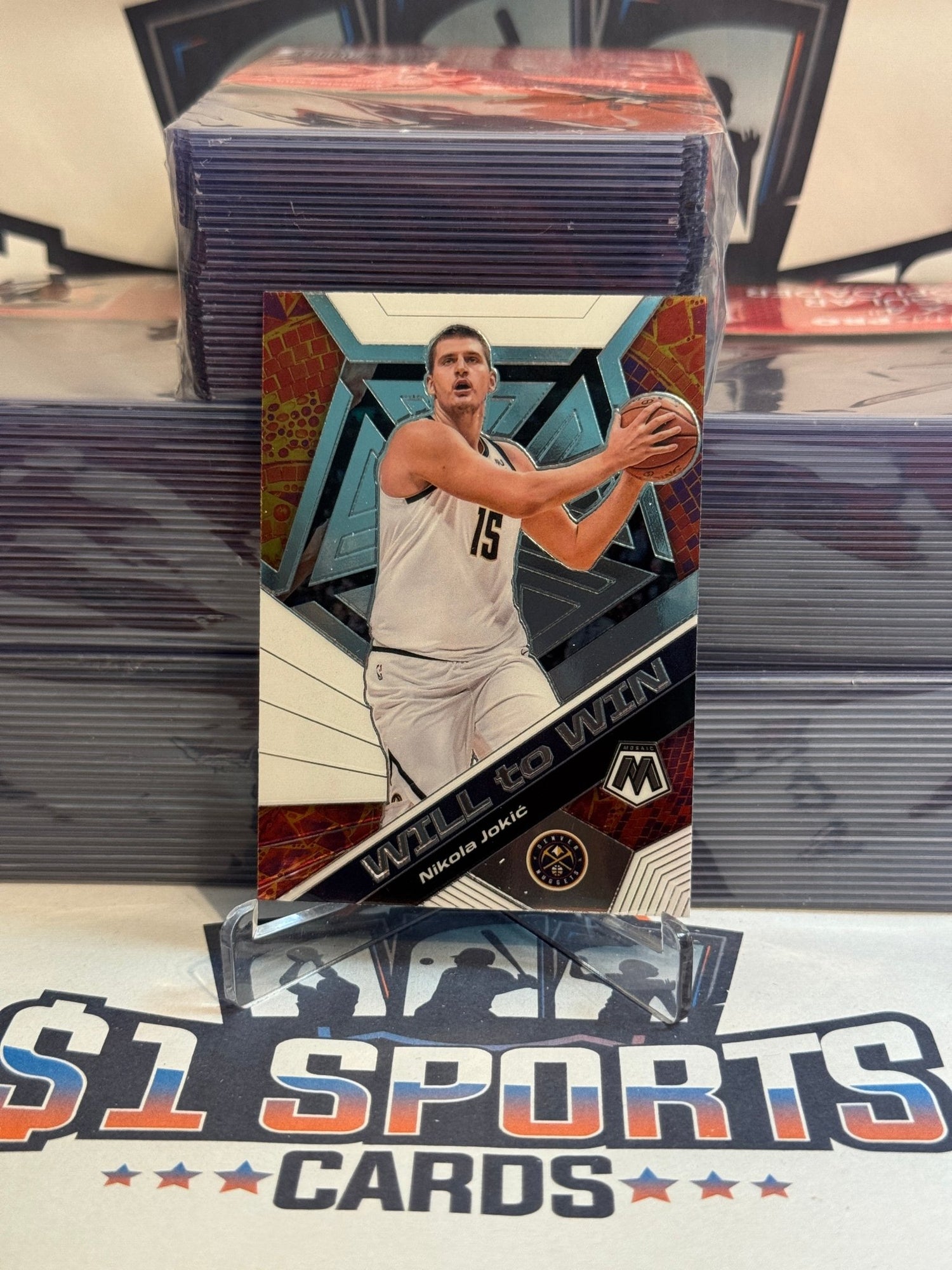 2019 Panini Mosaic (Will to Win) Nikola Jokic #9