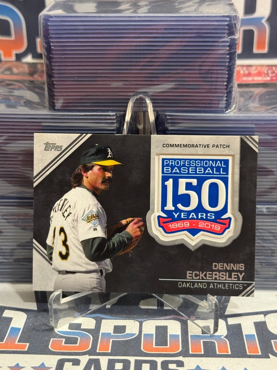 2019 Topps (150 Years Commemorative Patch Relic) Dennis Eckersley #AMP-DE