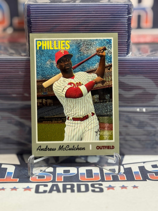 2019 Topps Heritage (Chrome 576/999) Andrew McCutchen THC - 702