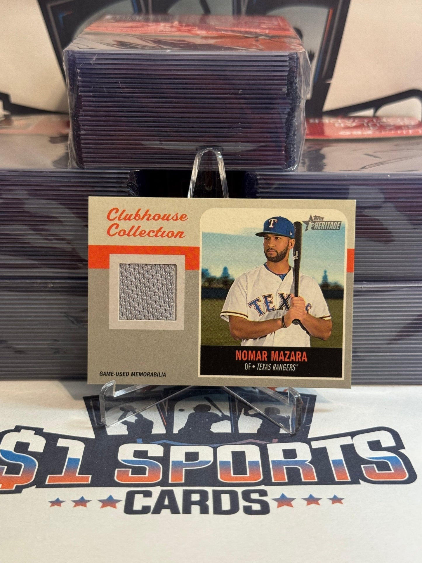 2019 Topps Heritage (Clubhouse Collection Relic) Nomar Marza #CCR - NMA