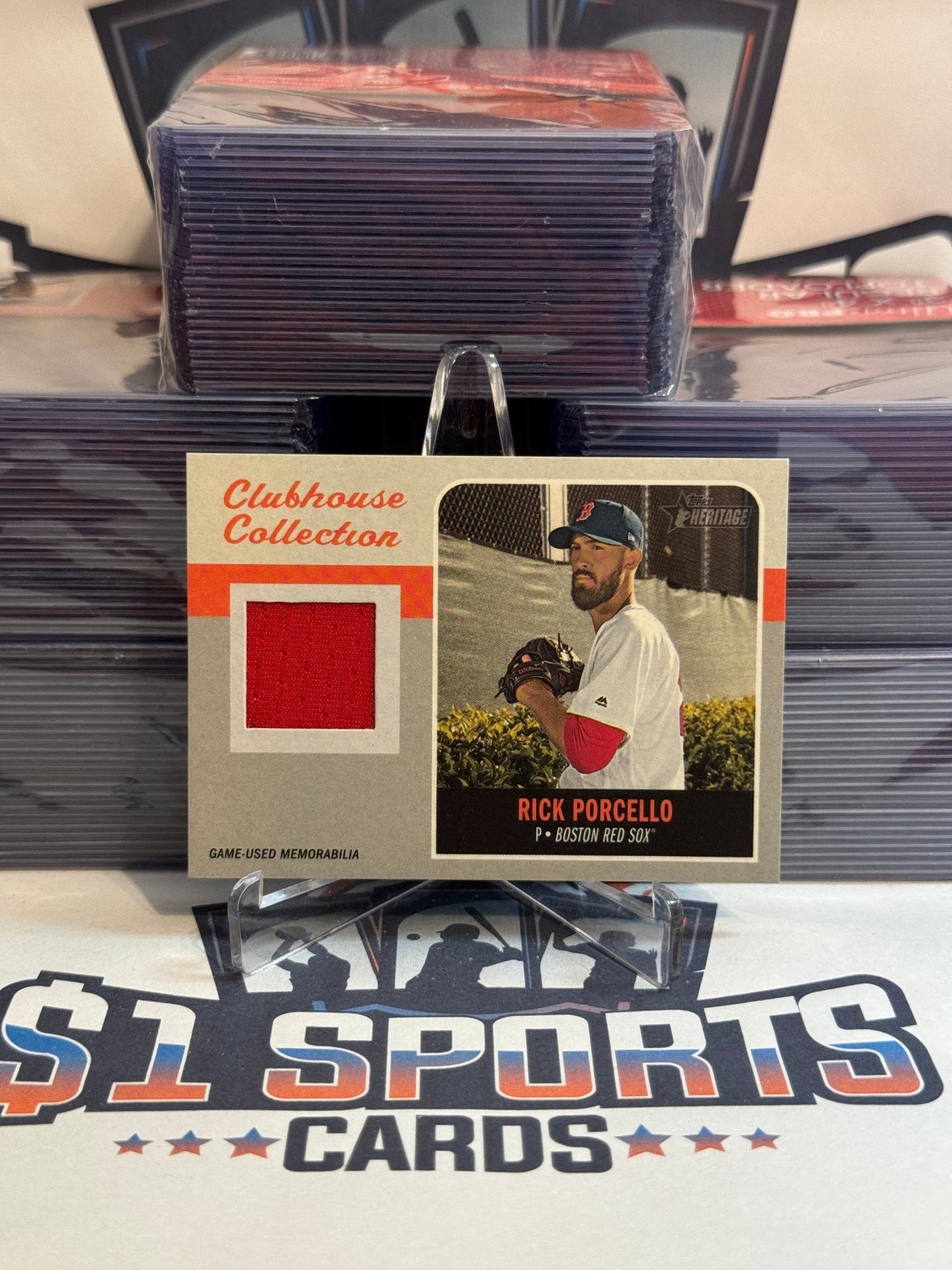 2019 Topps Heritage (Clubhouse Collection Relic) Rick Porcello #CCR - RP