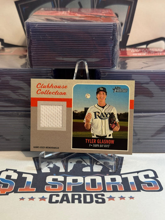 2019 Topps Heritage (Clubhouse Collection Relic) Tyler Glasnow #CCR - TG