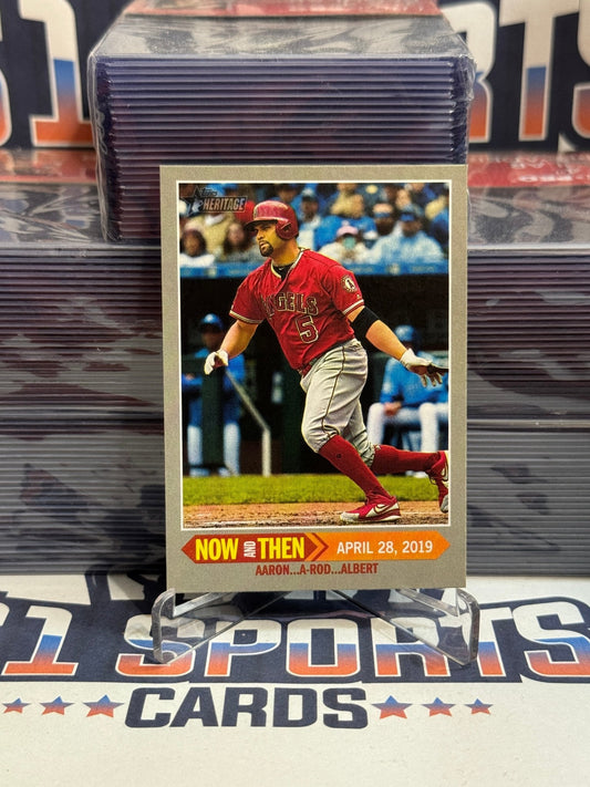 2019 Topps Heritage (Now & Then) Albert Pujols #NT - 15