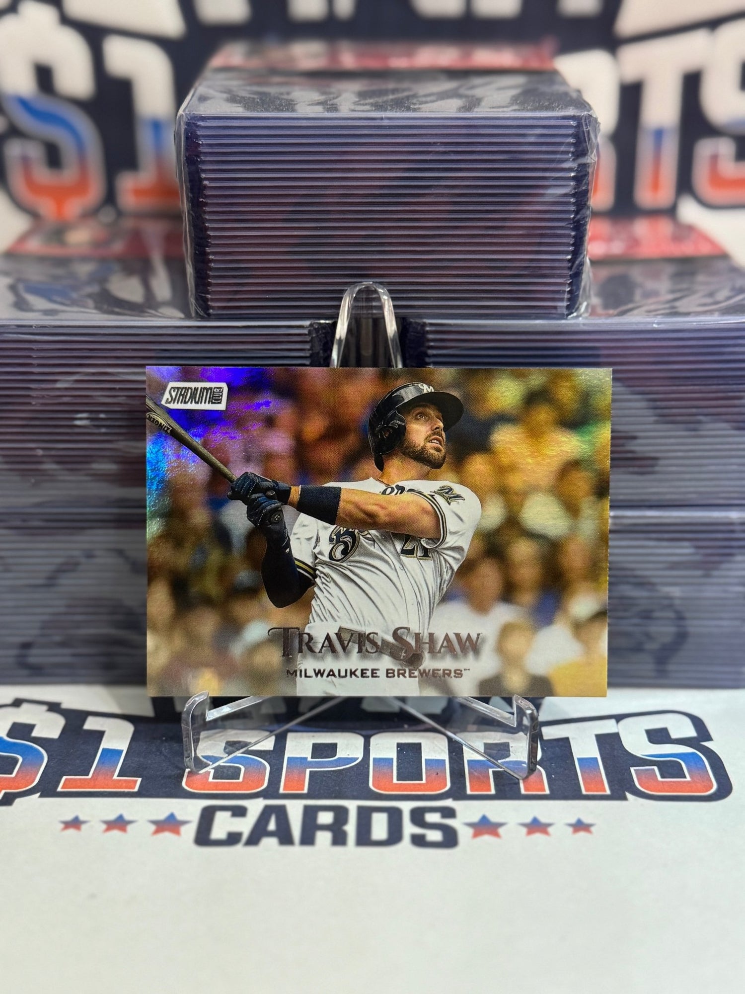 2019 Topps Stadium Club (Foil 11/25) Travis Shaw #196