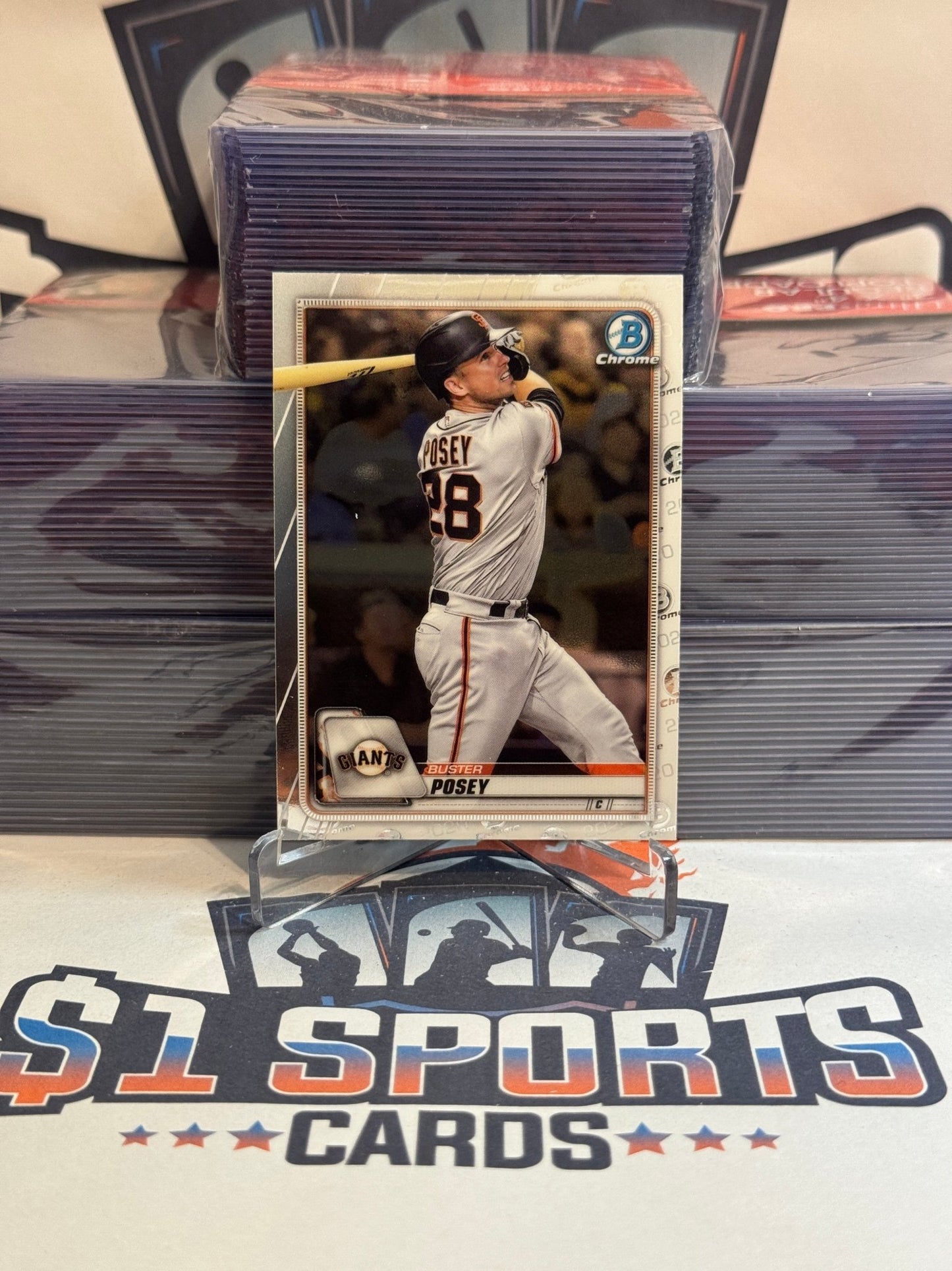 2020 Bowman Chrome Buster Posey #21