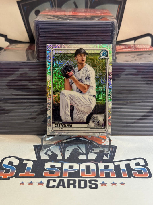 2020 Bowman Chrome Prospects (Mega Refractor) Ryan Castellani #BCP - 182