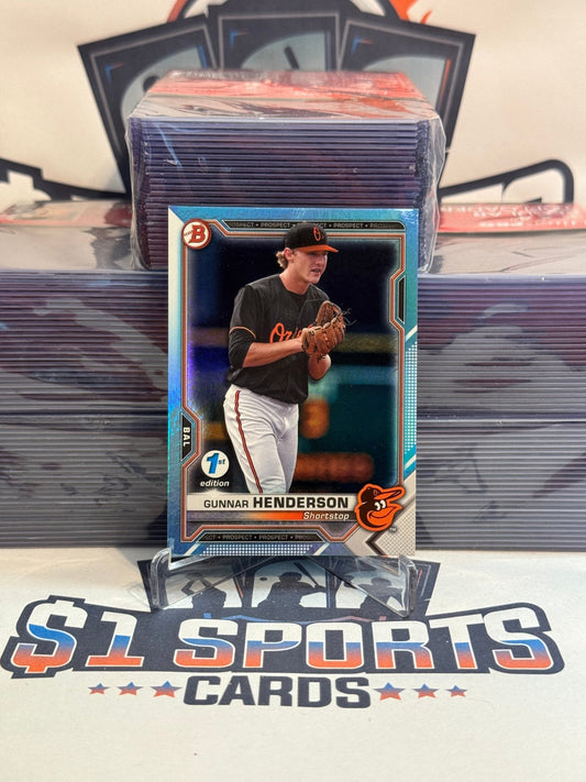2020 Bowman First Edition (Sky Blue Foil) Gunnar Henderson #BFE - 49