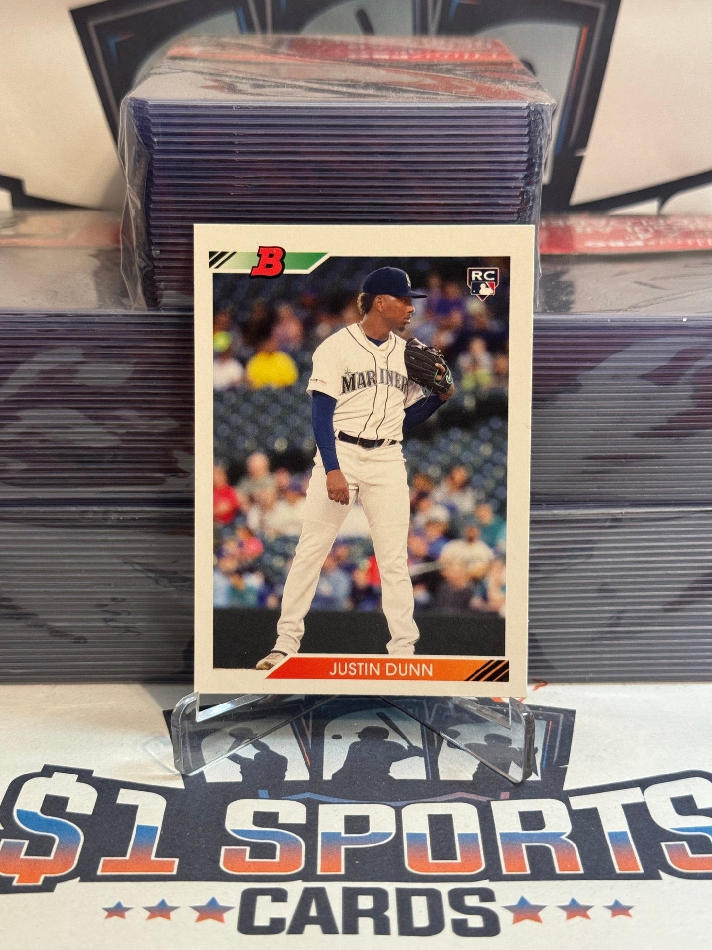 2020 Bowman Heritage Justin Dunn Rookie #15