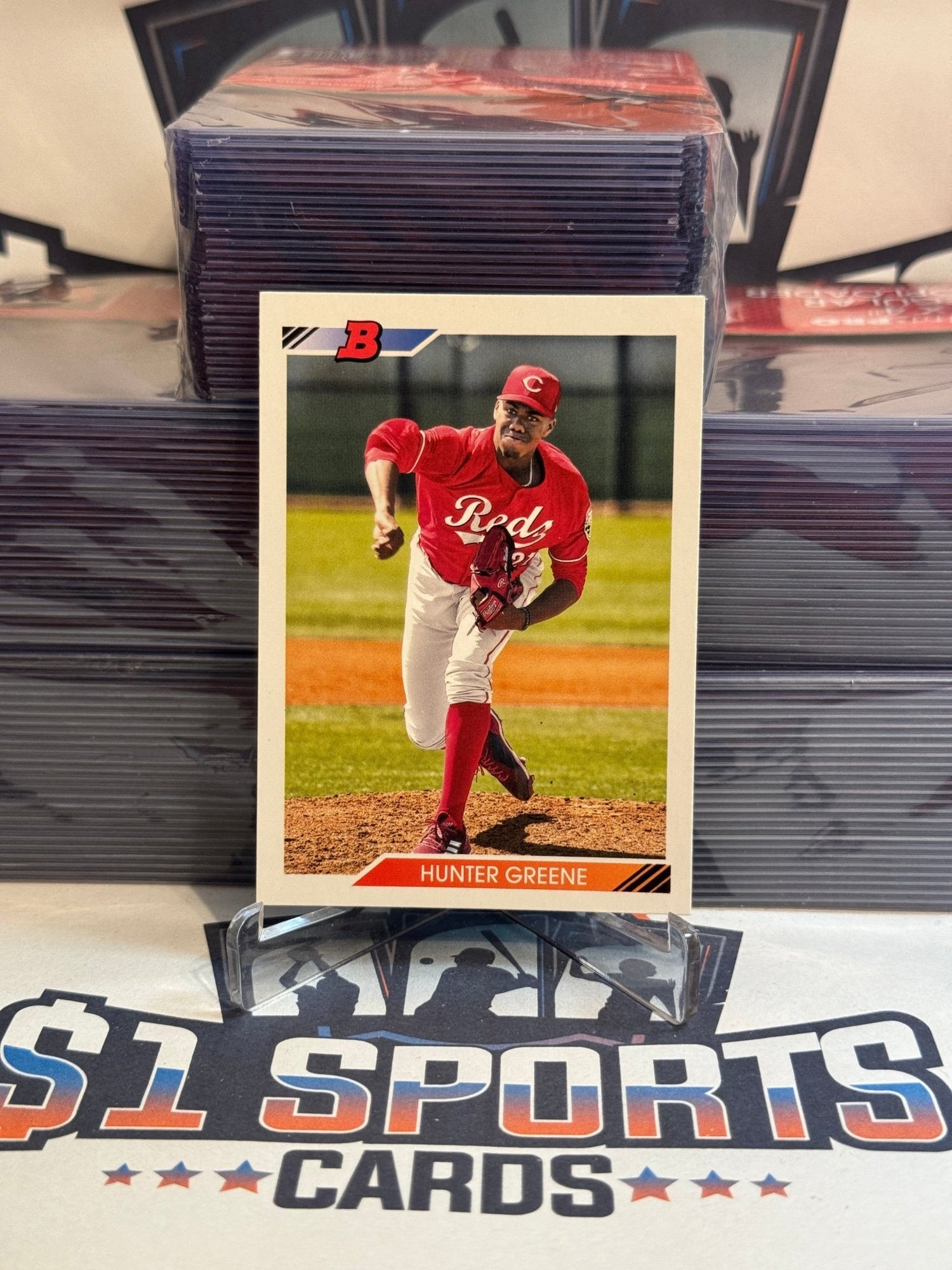 2020 Bowman Heritage Prospects Hunter Greene #BHP - 47