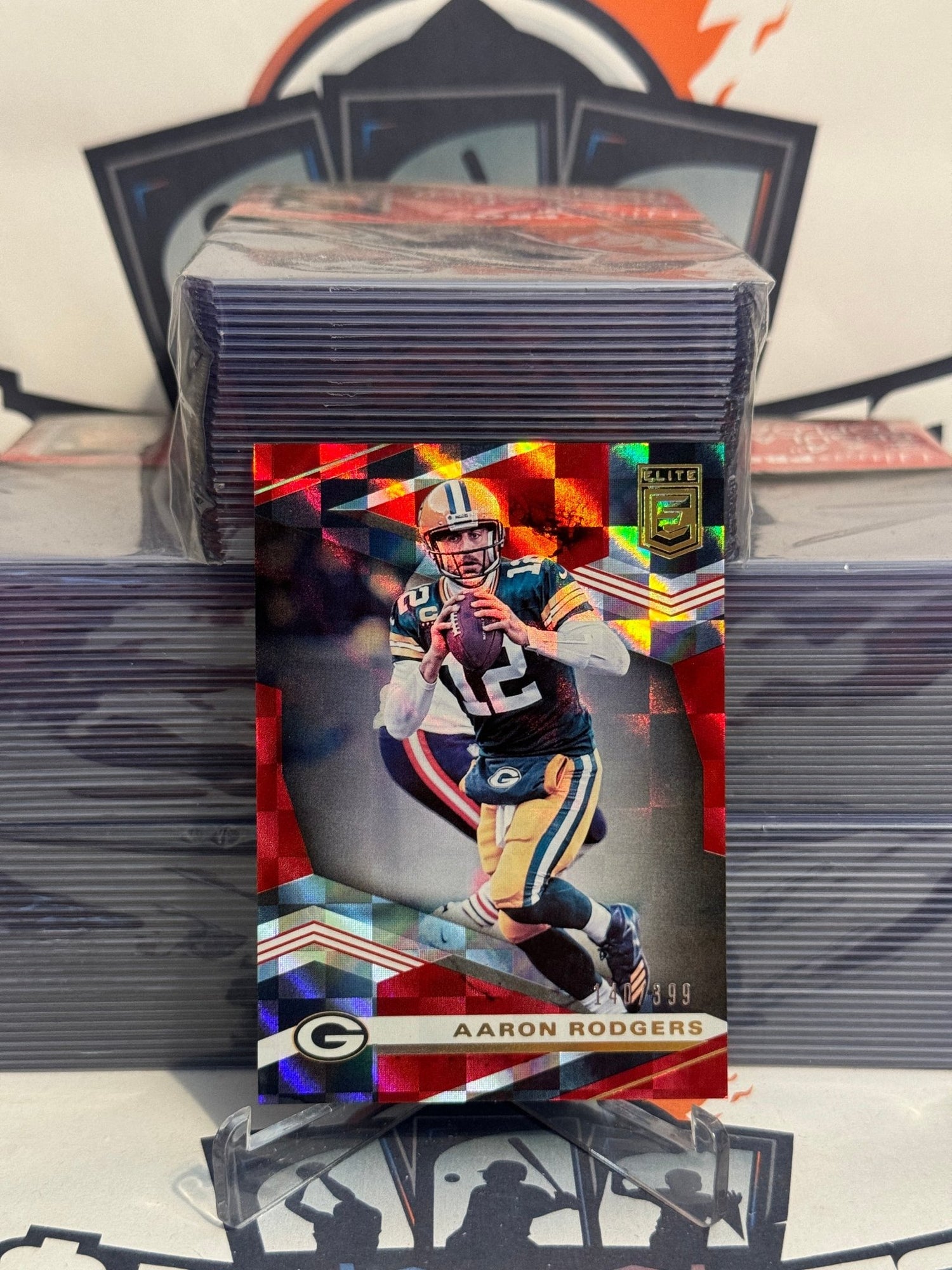 2020 Donruss Elite (Red 140/499) Aaron Rodgers #68