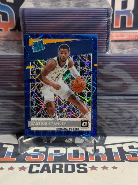 2020 Donruss Optic (Blue Velocity Prizm, Rated Rookie) Cassius Stanley 199