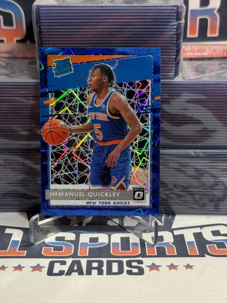 2020 Donruss Optic (Blue Velocity Prizm, Rated Rookie) Immanuel Quickley 175