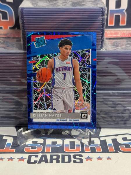 2020 Donruss Optic (Blue Velocity Prizm, Rated Rookie) Killian Hayes 157