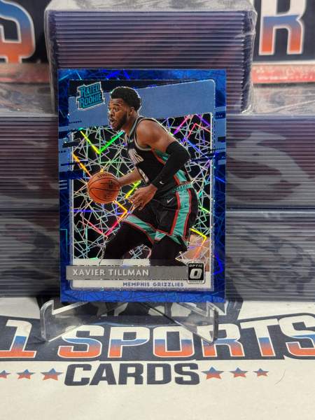 2020 Donruss Optic (Blue Velocity Prizm, Rated Rookie) Xavier Tillman 185