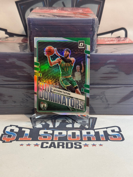 2020 Donruss Optic (Holo Prizm, Elite Dominators) Jayson Tatum #18