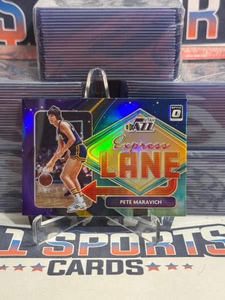2020 Donruss Optic (Purple Prizm, Express Lane) Pete Maravich 6