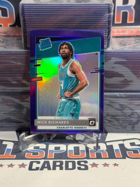 2020 Donruss Optic (Purple Prizm, Rated Rookie) Nick Richards 193