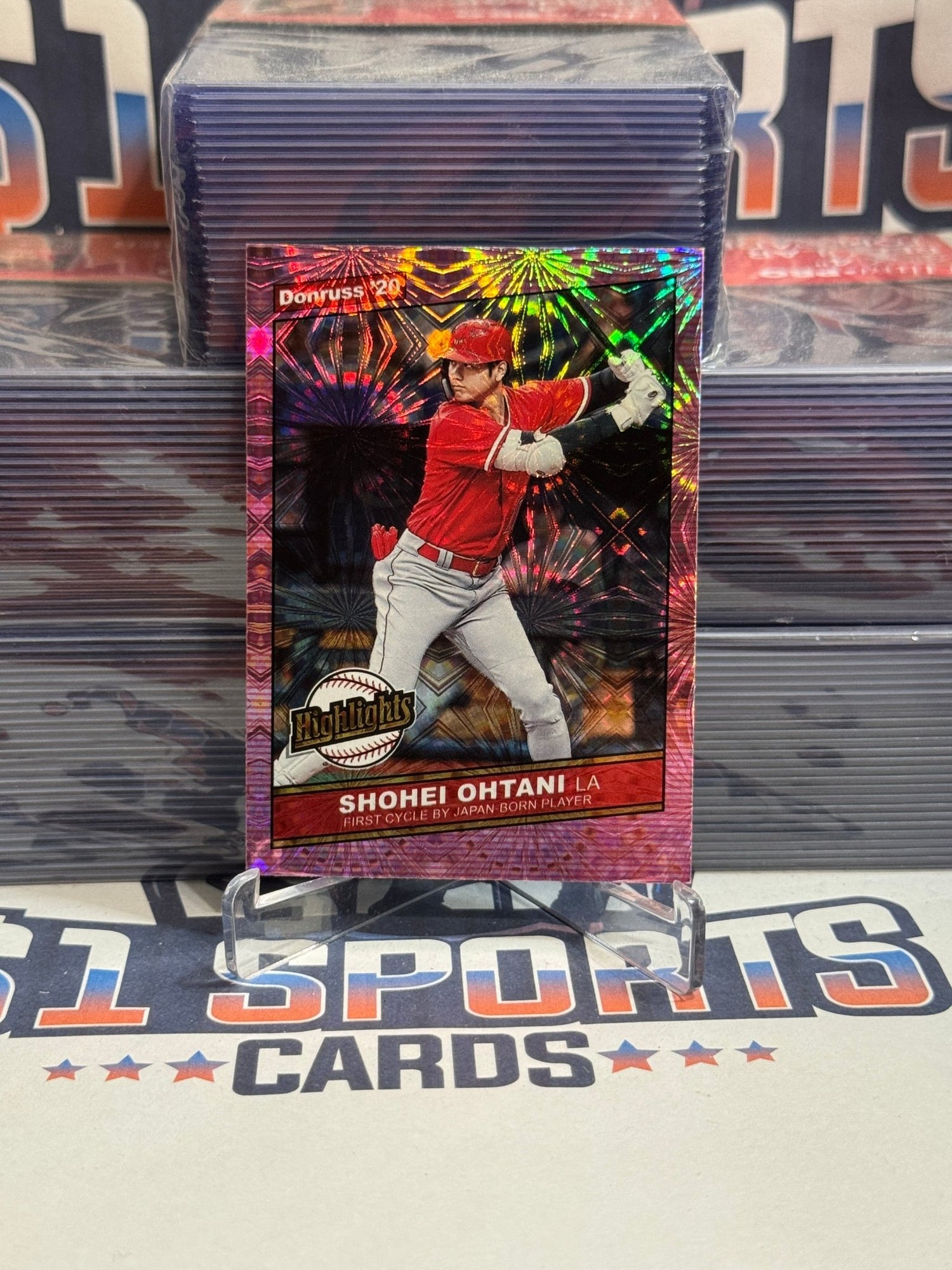 2020 Donruss (Pink Fireworks, Highlights) Shohei Ohtani #H - 6