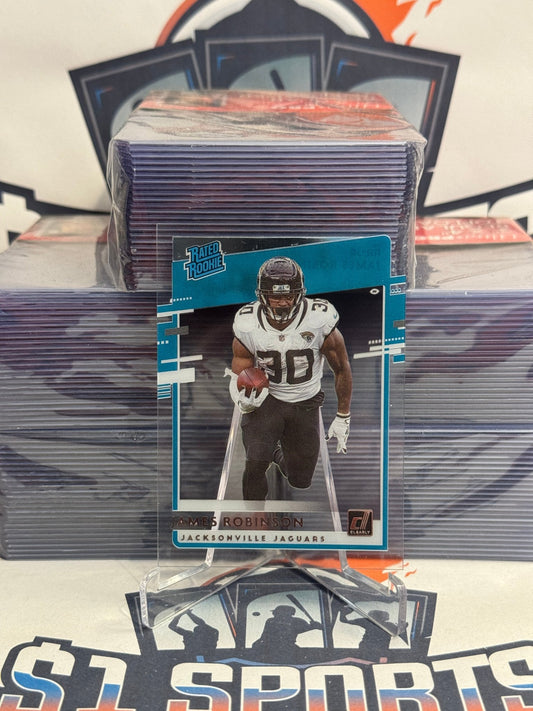 2020 Panini Chronicles (Clearly Donruss, Rated Rookie) James Robinson #RR-JR