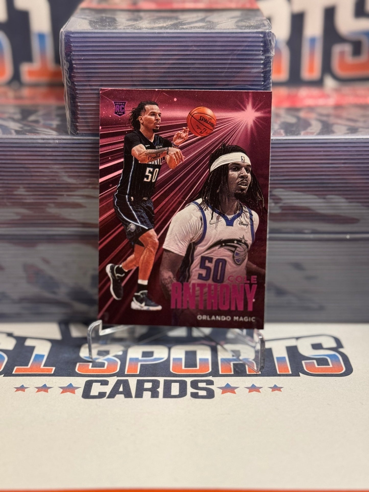 2020 Panini Chronicles (Pink, Essentials) Cole Anthony Rookie #211