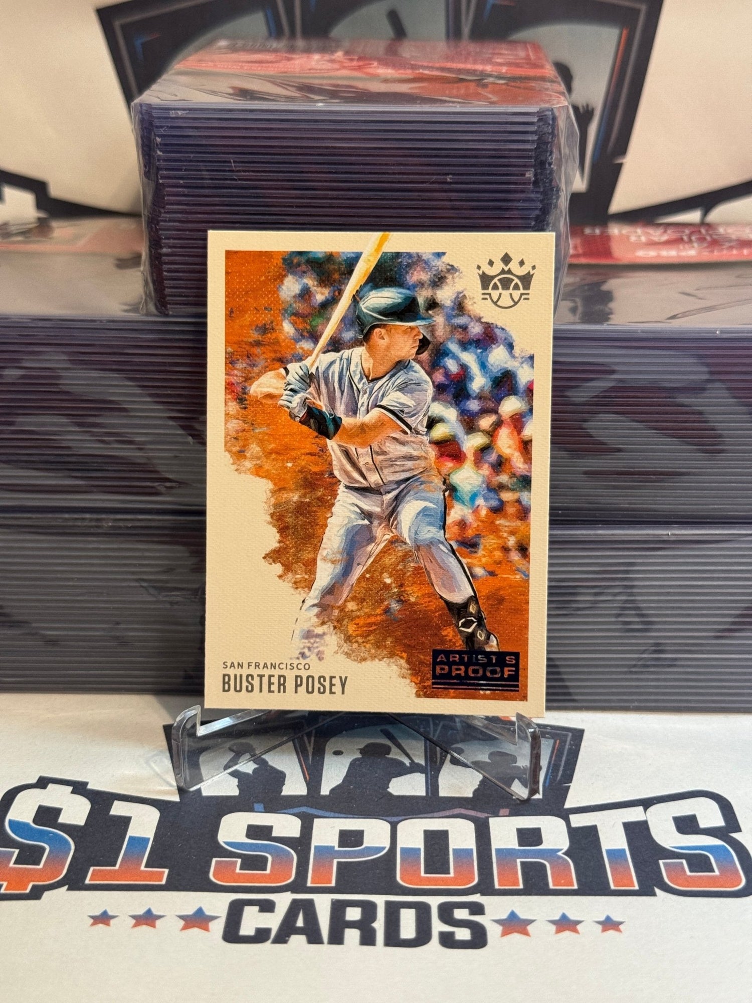 2020 Panini Diamond Kings (Blue Artist's Proof) Buster Posey #96