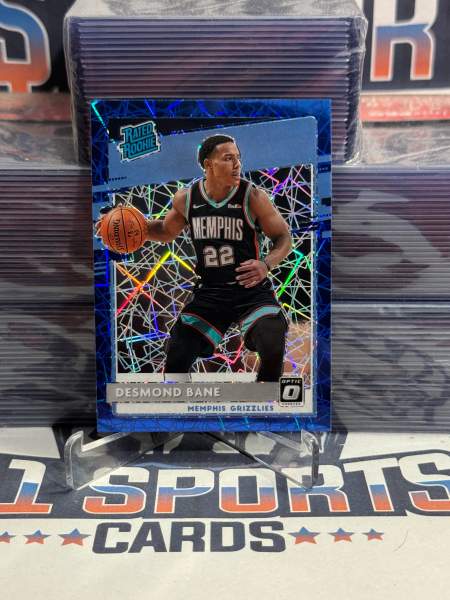 2020 Panini Donruss Optic (Blue Velocity Prizm, Rated Rookie) Desmond Bane 180