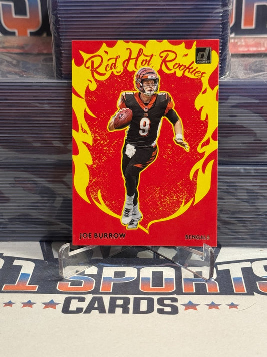 2020 Panini Donruss (Red Hot Rookies) Joe Burrow RH - JB