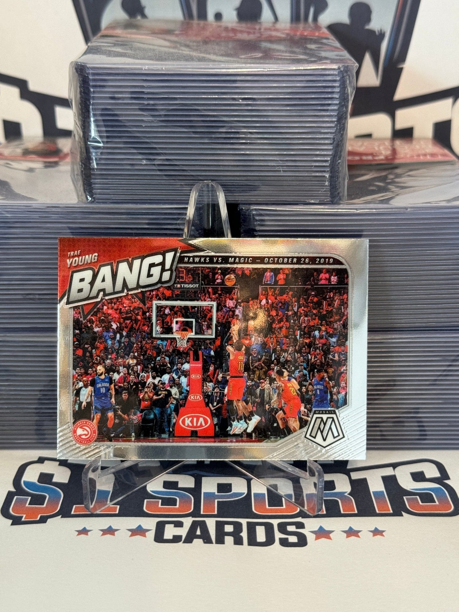 2020 Panini Mosaic (Bang!) Trae Young #13