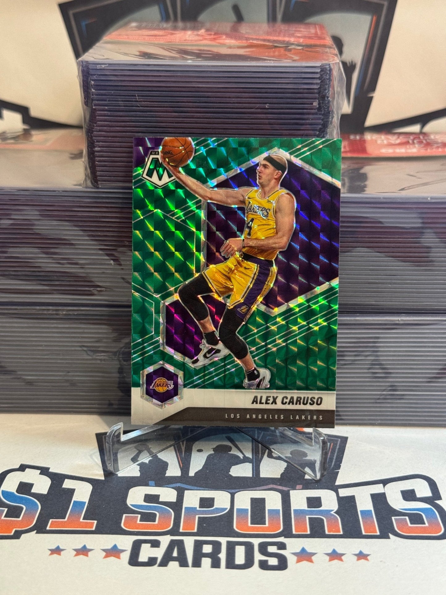 2020 Panini Mosaic (Green Prizm) Alex Caruso #129